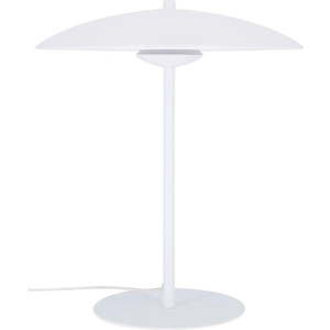 Bílá LED stolní lampa s kovovým stínidlem (výška 41 cm) Lund – Candellux Lighting obraz