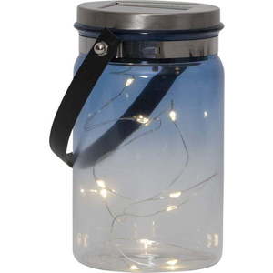 Venkovní solární lucerna Star Trading Tint Lantern Blue, výška 15 cm obraz