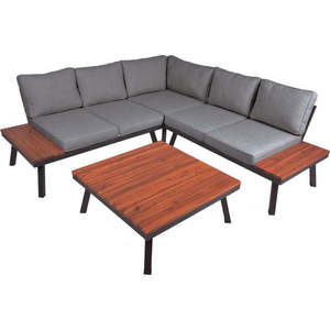 Šedý zahradní lounge set z masivu akácie pro 4 Theresa – Garden Pleasure obraz