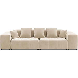 Béžová sametová pohovka 320 cm Rome Velvet - Cosmopolitan Design obraz