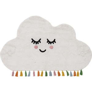 Bílý bavlněný dětský koberec 90x150 cm Cloud – Ixia obraz