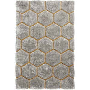 Šedo-žlutý koberec Think Rugs Noble House, 120 x 170 cm obraz