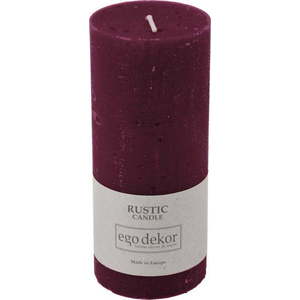 Vínově červená svíčka Rustic candles by Ego dekor Rust, doba hoření 58 h obraz