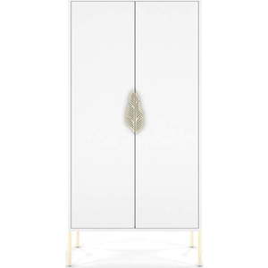 Bílá šatní skříň 80x160 cm Merlin - Skandica obraz