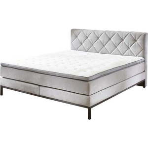 Světle šedá boxspring postel 160x200 cm Rockaway – Rojaplast obraz