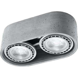 Šedé bodové svítidlo 27x14 cm Spattio - Nice Lamps obraz