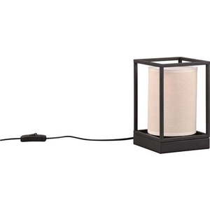 Matně černo-béžová stolní lampa (výška 22 cm) Ross – Trio obraz