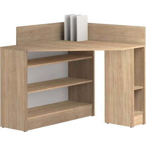 Pracovní stůl s deskou v dubovém dekoru 94x94 cm Wall – TemaHome obraz