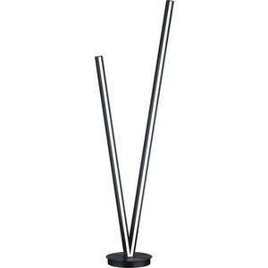 Černá LED stojací lampa s hlasovým ovládáním/s ovládáním pomocí mobilní aplikace s kovovým stínidlem (výška 172, 5 cm) Cicanto – CINQUE obraz