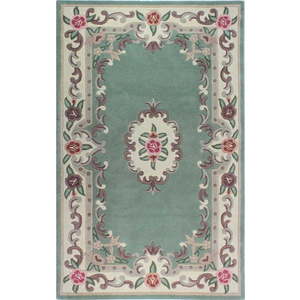 Zelený vlněný koberec Flair Rugs Aubusson, 120 x 180 cm obraz