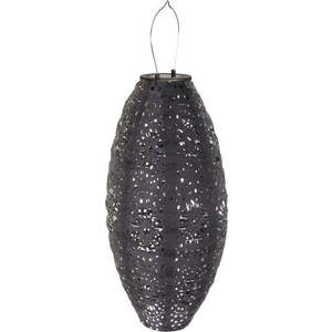 Tmavě šedá venkovní solární LED lucerna (výška 40 cm) Foxdale – House Nordic obraz