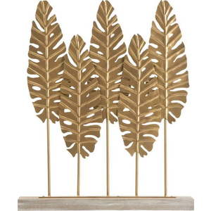 Dekorativní soška ve zlaté barvě Mauro Ferretti Long Leaf obraz