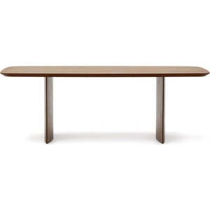 Hnědý jídelní stůl v dekoru ořechu 100x240 cm Litto – Kave Home obraz