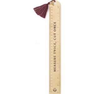 Pravítko Measure Twice Cut Once – DesignWorks Ink obraz