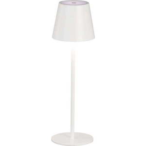 Bílá LED stolní lampa s kovovým stínidlem (výška 36, 5 cm) Viletto – Fischer & Honsel obraz