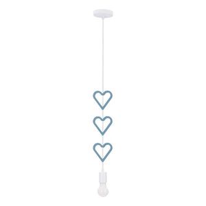 Bílo-modré dětské svítidlo s kovovým stínidlem Single – Candellux Lighting obraz