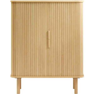 Skříňka v dekoru dubu s posuvnými dveřmi v přírodní barvě 113x90 cm Cavo – Unique Furniture obraz