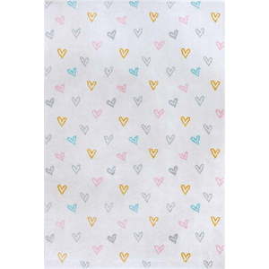 Bílý dětský koberec 120x170 cm Hearts – Hanse Home obraz