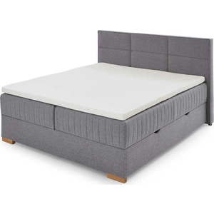 Šedá boxspring postel s úložným prostorem 180x200 cm Tambo – Meise Möbel obraz