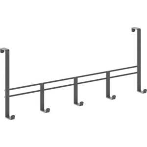 Černý kovový věšák na dveře 38 cm Lava – Metaltex obraz