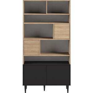 Černá knihovna v dekoru dubu 90x180 cm Horizon - TemaHome obraz