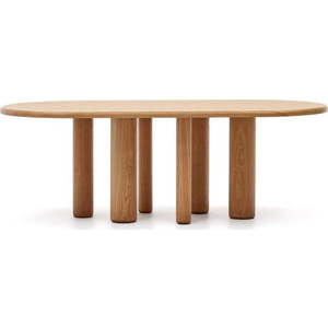 Jídelní stůl v dekoru jasanu 105x220 cm Mailen – Kave Home obraz