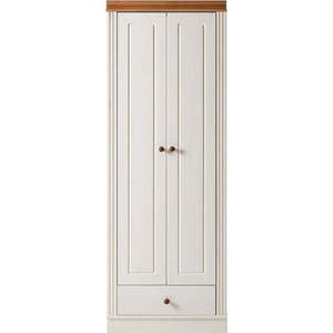 Bílá šatní skříň z borovicového dřeva 65x180 cm Anita – Støraa obraz
