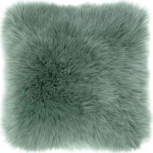 Zelený polštář Tiseco Home Studio Sheepskin, 45 x 45 cm obraz
