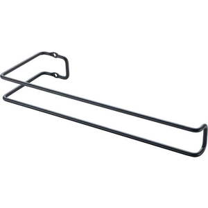 Černý nástěnný držák na kuchyňské utěrky Metaltex obraz