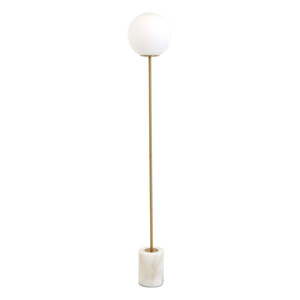 Stojací lampa v bílo-zlaté barvě (výška 156 cm) Medina – Light & Living obraz