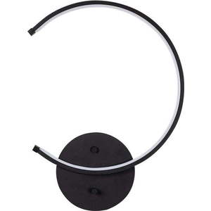 Černé LED nástěnné svítidlo ø 10 cm Moon – Opviq lights obraz