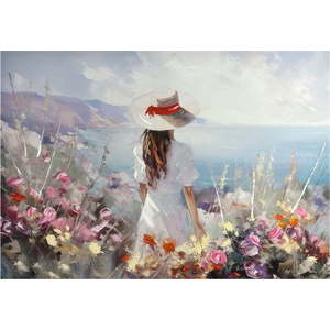 Obraz s ručně malovanými prvky 100x70 cm Amelia – Styler obraz