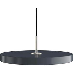 Antracitové LED závěsné svítidlo s kovovým stínidlem ø 43 cm Asteria Medium – UMAGE obraz