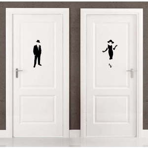 Samolepka Ambiance Elegant Restroom, 25 x 25 cm obraz