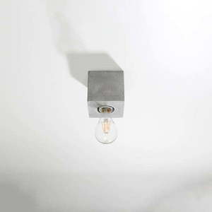 Šedé stropní svítidlo 10x10 cm Gabi – Nice Lamps obraz