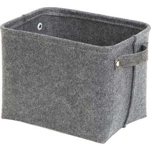 Šedý plstěný úložný košík Compactor Felt Basket, 29 x 24 cm obraz