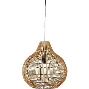 Hnědé stropní svítidlo s ratanovým stínidlem ø 40 cm Pacino – Light & Living obraz