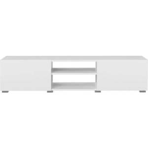 Bílý TV stolek 140x31 cm Podium - TemaHome obraz