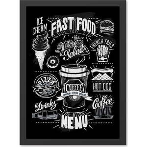 Obraz 55x70 cm Menu – Wallity obraz