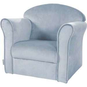 Světle modré sametové dětské křesílko Lil Sofa – Roba obraz