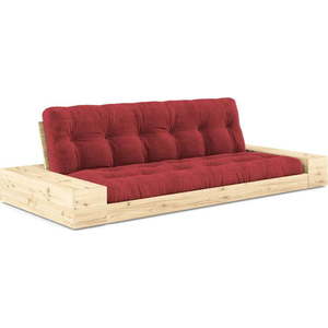 Červená manšestrová rozkládací pohovka 244 cm Base – Karup Design obraz