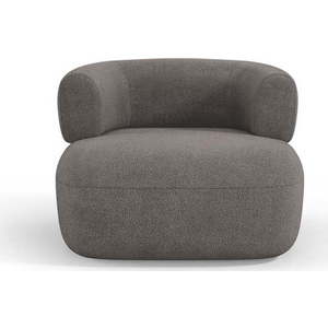 Šedé křeslo z textilie bouclé Jenny – Micadoni Home obraz