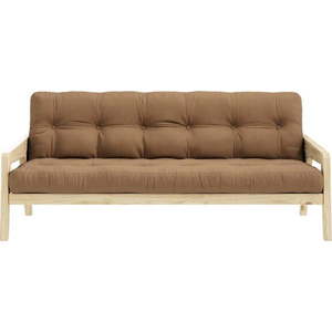 Hnědá rozkládací pohovka 204 cm Grab - Karup Design obraz