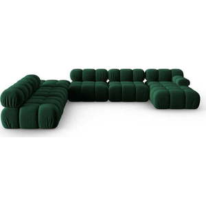 Zelená sametová pohovka 379 cm Bellis – Micadoni Home obraz
