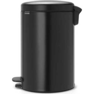 Matně černý nášlapný ocelový odpadkový koš 20 l NewIcon – Brabantia obraz