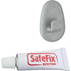 Sada 2 ks háčků a lepidla Metaltex Grey obraz