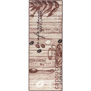 Hnědý kuchyňský běhoun Hanse Home Delicious Coffee, 67 x 180 cm obraz