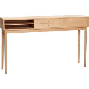 Pracovní stůl v dekoru dubu 37x145 cm Collect – Hübsch obraz