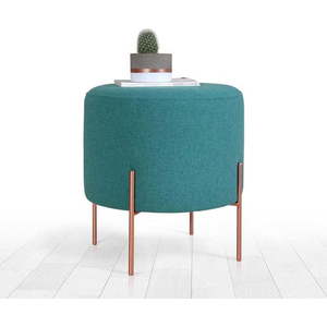 Modrý taburet Copper – Artie obraz