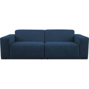Tmavě modrá pohovka z textilie bouclé 228 cm Roxy – Scandic obraz